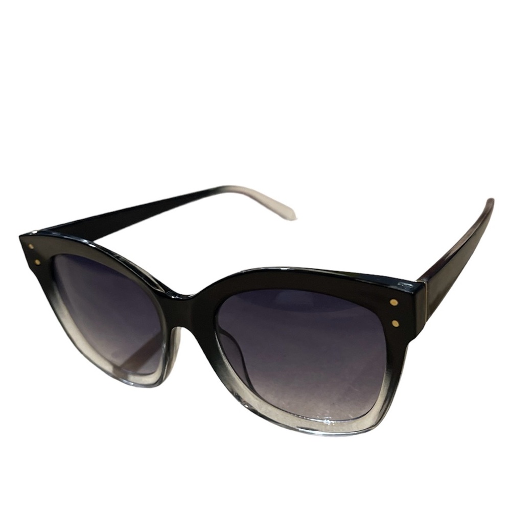 Women’s Black and Clear Sunglasses